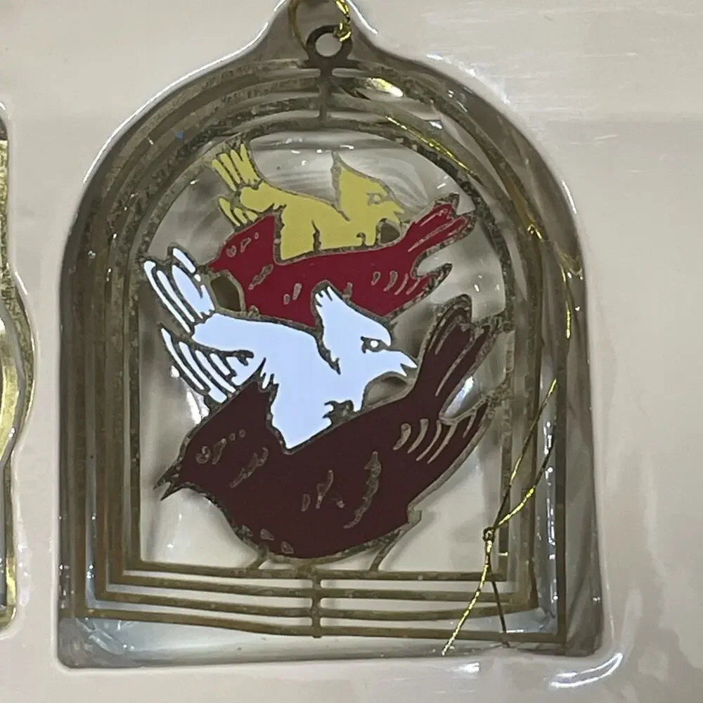 Vintage Solid Brass Classic Collection 12 Days of Christmas Ornaments